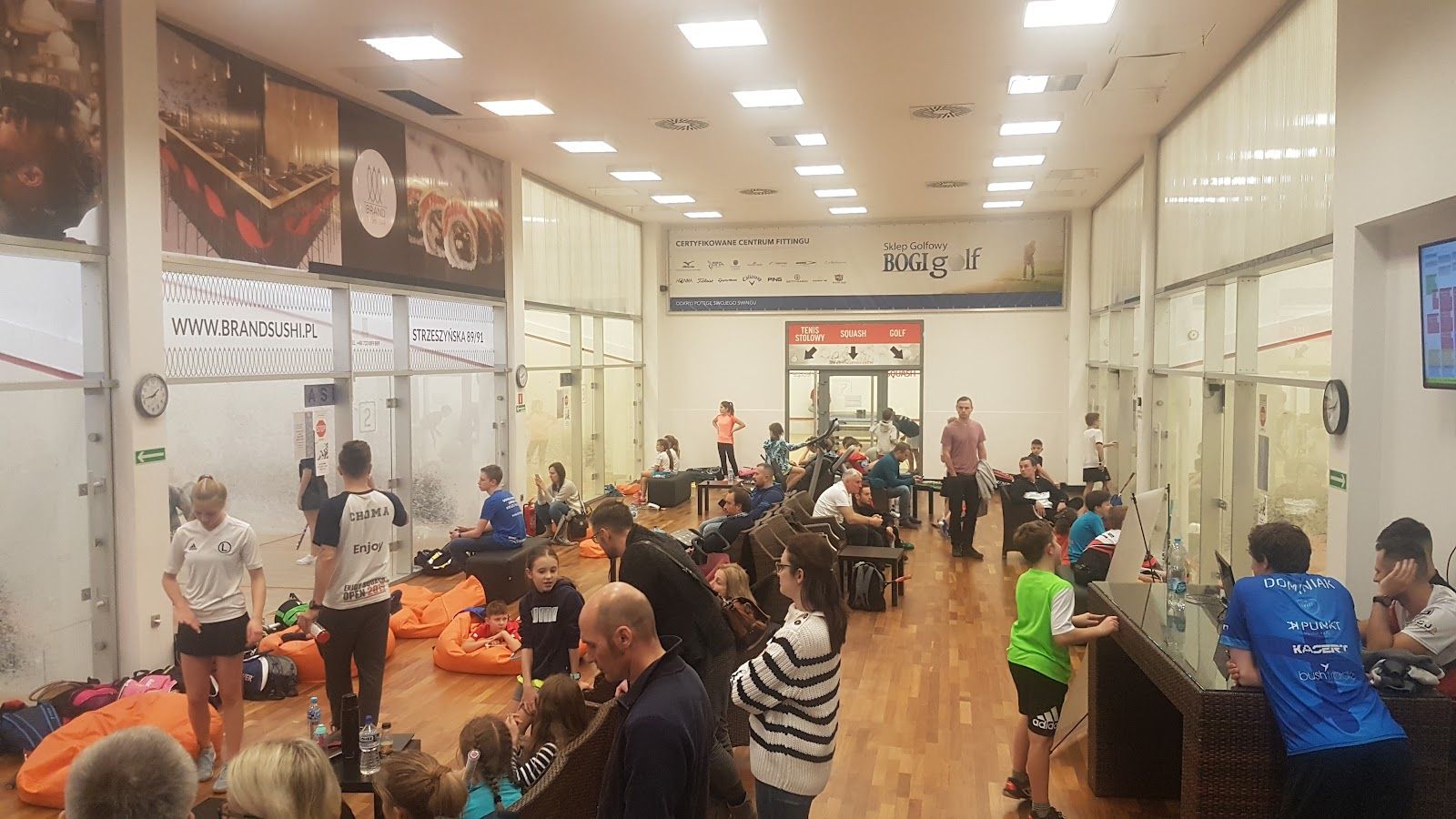 Stacja Squash Poznań — zdjęcie kortu