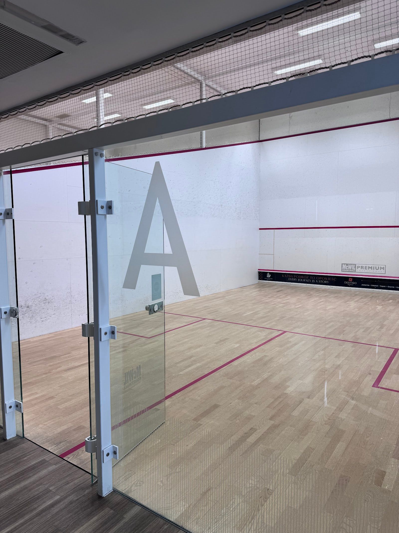 Arkon Squash & Gym Gdańsk squash — zdjęcie kortu