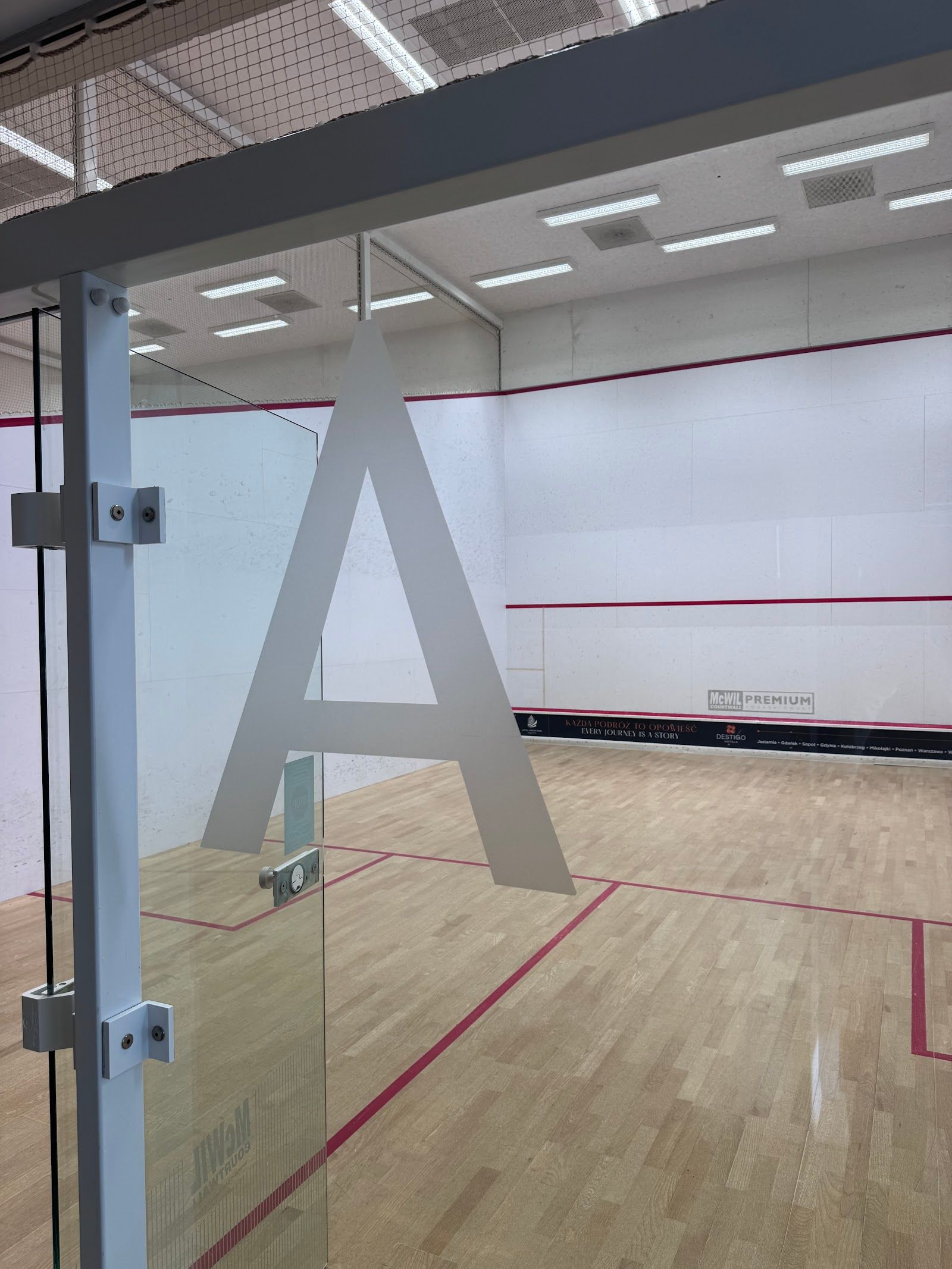 Arkon Squash & Gym Gdańsk squash — zdjęcie kortu